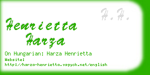 henrietta harza business card